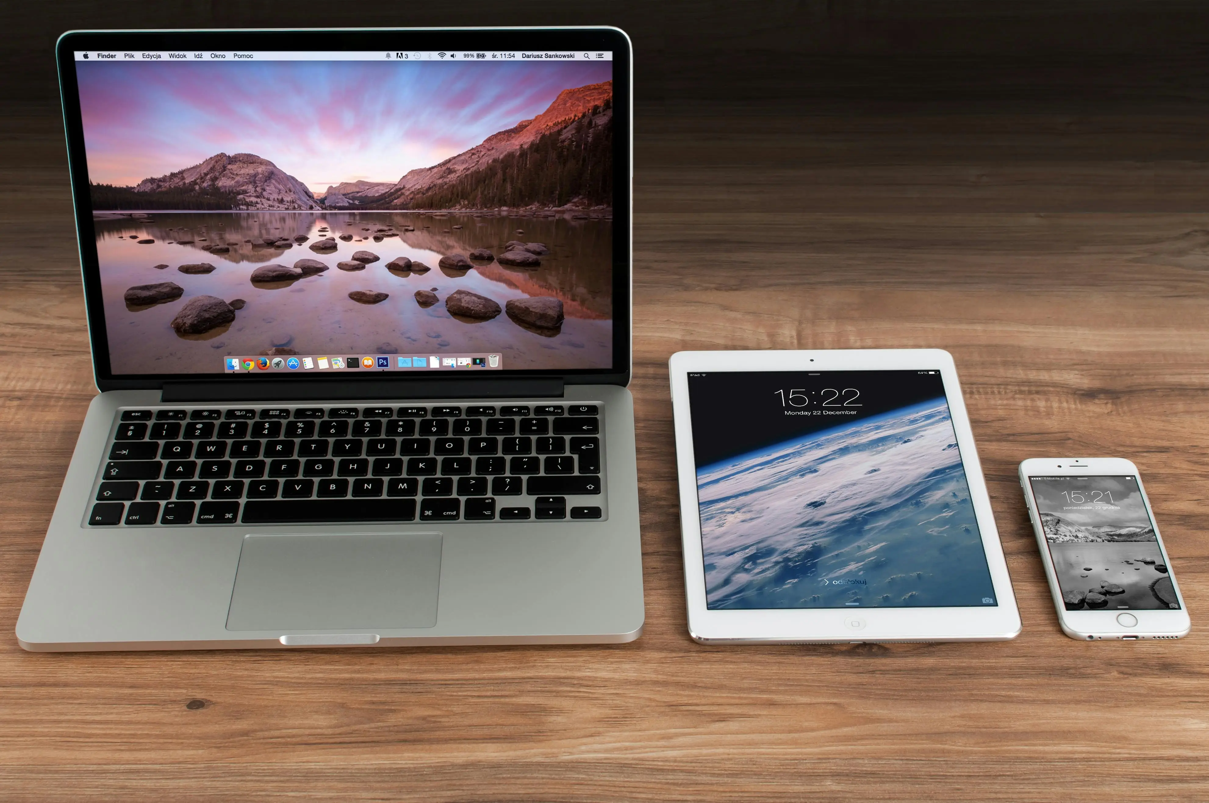 Multiple devices showing responsive design